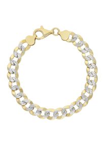 Armband Firetti "Schmuck Geschenk Silber 925 Armschmuck Armkette Panzerkette" Gr. 19, silber (gelbgoldfarben, silberfarben), Armb&auml;nder, Herren, 19, Silber 925 (Sterlingsilber), Armband