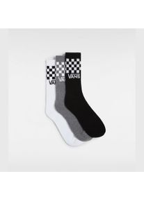 Socken Vans "CLASSIC CHECK CREW", Damen, Gr. 38,5-42, schwarz, wei&szlig;, Obermaterial: 66% Baumwolle, 19% Polyester, 10% Nylon, 3% Elastodien, 2% Elasthan, Socken Socken
