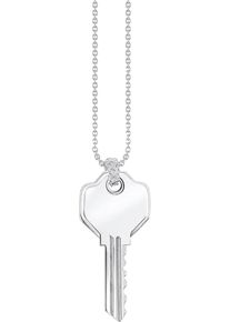 Kette mit Anh&auml;nger Thomas Sabo "Schl&uuml;ssel, KE2129-001-21-L45V" Gr. 45, silber (silberfarben), Halsketten, Damen, 45, Silber 925 (recycelt), B: 1,2mm, Kette mit Anh&auml;nger, B:1,2mm