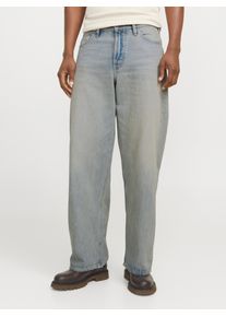 Jack & Jones Relax-fit-Jeans JACK & JONES "JJIDAVE JJCOOPER AM 368/868/888 NOOS", Herren, Gr. 30, L&auml;nge 32, blau (blau denim), Denim/Jeans, Obermaterial: 100% Baumwolle, Abriebeffekte, weit kn&ouml;chellang, Jeans Relax-fit-Jeans