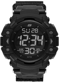 Chronograph Skechers "RUHLAND", schwarz, Armbanduhren, Herren, Chronograph, Quarzuhr, Armbanduhr, Herren, digital, Polyurethanband, Stoppfunktion