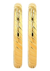 Adelia&acute;s Paar Creolen ADELIA&acute;S "Damen Ohrringe &iquest; Klappcreole aus Edelstahl", gold, Ohrringe, Damen, Edelstahl, Paar Creolen