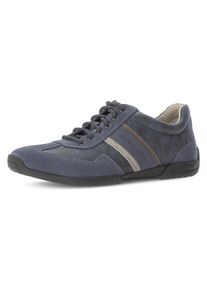 Sneaker Pius Gabor, Herren, Gr. 9 (43), blau (dunkelblau), Lederimitat, Veloursleder, Schuhe Sneaker, Freizeitschuh, Halbschuh, Schn&uuml;rschuh mit Logo, Weite G (=weit)