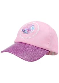 Baseball Cap MaxiMo, Jungen, Gr. 55/57, rosa, Canvas, Baumwolle, mehrfarbig, Caps Baseball Cap, interaktives Muschel-Patch, mit Glitzer, Baumwolle