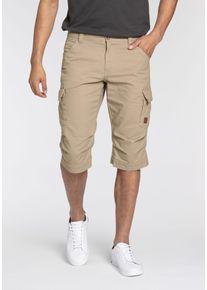 Bermudas Bruno Banani, Herren, Gr. 30, L&auml;nge 32, beige (sand), Denim/Jeans, Obermaterial: 100% Baumwolle, schmal knieumspielend, Hosen Bermudas, schmale Passform, gerade Beinform, mit Cargotaschen