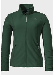 Sch&ouml;ffel Fleecejacke SCH&Ouml;FFEL "Fleece Jk Style Ash WMS", Damen, Gr. 34, gr&uuml;n (6965, gr&uuml;n), Oberstoff: 100% Polyester, regular fit, hoch geschlossener Ausschnitt, Jacken Fleecejacke