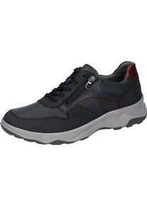 Waldl&auml;ufer Sneaker WALDL&Auml;UFER "H-MAX", Herren, Gr. 11,5 (46,5), blau (nachtblau), Nappaleder, Nubukleder, Schuhe Sneaker, Bequemschuh, Halbschuh, Schn&uuml;rschuh in Komfortweite H = sehr weit