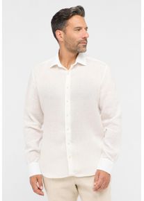 Langarmhemd Eterna "MODERN FIT", Damen, Gr. 46, Normalgr&ouml;&szlig;en, sand, 100% Leinen, tailliert, Manschette, Hemden Langarmhemd, EASY IRON (b&uuml;gelleicht)