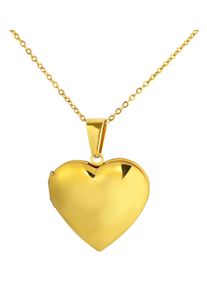 Adelia&acute;s Kettenanh&auml;nger ADELIA&acute;S "Damen Anh&auml;nger &iquest; Medaillon Gravuranh&auml;nger aus Edelstahl", gold, Schmuckanh&auml;nger, Damen, Edelstahl, Kettenanh&auml;nger