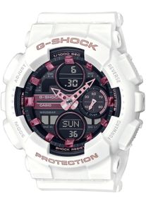 Chronograph Casio G-SHOCK, wei&szlig; (wei&szlig;, pink), Armbanduhren, Damen, Chronograph, Quarzuhr, Armbanduhr, Damen, Herren,Digitaluhr, bis 20 bar wasserdicht