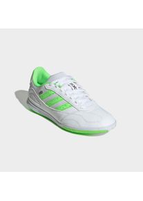 Fu&szlig;ballschuh adidas Performance "SUPER SALA COMPETITION 3 KIDS IN", Kinder, Gr. 38,5, wei&szlig; (cloud wei&szlig;, lime burst, core schwarz), Synthetik, Textil, Schuhe Fu&szlig;ballschuh, geeignet als Hallenschuhe, f&uuml;r Kinder & Jugendliche