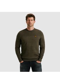 PME-Legend Strickpullover PME LEGEND, Herren, Gr. M, dusky gr&uuml;n, Strick, Obermaterial: 100% Baumwolle, unifarben, regular fit h&uuml;ftbedeckend, Rundhals, Flachstrickb&uuml;ndchen, Pullover Strickpullover, mit Strick-Muster