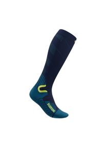 Sportsocken Bauerfeind "SKI TOURING COMPRESSION SOCKS", Damen, Gr. 46-49, blau, s, Obermaterial: 57% Polyamid, 38% Wolle, 5% Elasthan, Socken Sportsocken, mit innovativer Zonenkompression, leichtes, d&uuml;nnes Gestrick