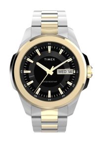 Quarzuhr Timex "ESSEX", silberfarben, goldfarben, Armbanduhren, Damen, Quarzuhr, Armbanduhr, Damenuhr, Edelstahlarmband, Datum, Leuchtzeiger