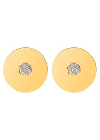 Adelia&acute;s Paar Ohrstecker ADELIA&acute;S "Damen Ohrringe &iquest; Ohrstecker aus Edelstahl mit Strass Steinchen", gold, Ohrringe, Damen, Edelstahl, Paar Ohrstecker