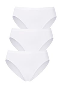 Jazz-Pants Slips Mey "Best Of", Damen, Gr. 42 (42), 3 Stk., wei&szlig; (3x wei&szlig;), Single Jersey, Obermaterial: 97% Baumwolle, 3% Elasthan, bedruckt, unifarben, k&ouml;rpernah, Unterhosen Jazz-Pants Slips, ohne auftragende Seitenn&auml;hte