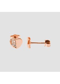 Adelia&acute;s Paar Ohrstecker ADELIA&acute;S "Damen Ohrringe &iquest; Ohrstecker aus 925 Silber mit Zirkonia", gold, Ohrringe, Damen, Silber 925 (Sterlingsilber), Paar Ohrstecker