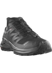 Trailrunningschuh Salomon "XA META GORE-TEX W MIF", Damen, Gr. 43, schwarz (schwarz, schwarz, schwarz), Synthetik, Textil, Schuhe Trailrunningschuh, wasserdicht - hergestellt in Frankreich