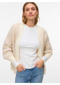 V&eacute;ro Moda Strickjacke VERO MODA "VMLOVELY LS OPEN CARDIGAN", Herren, Gr. S, birch detail:with mel, silber mink mel, Strick, Obermaterial: 78% Polyester, 12% Nylon, 8% Wolle, 2% Elasthan, unifarben, regular fit normal, V-Ausschnitt, Strickjacken Strickjacke, mit Wolle und Stretch