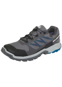 Trailrunningschuh Salomon "XA FLYER GORE-TEX", Herren, Gr. 48, blau (castlerock, asphalt, dunkelblau), Synthetik, Textil, Schuhe Trailrunningschuh, wasserdicht