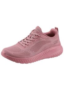 Sneaker Skechers "BOBS SQUAD CHAOS FACE OFF", Damen, Gr. 35, himbeere, Textil, Schuhe Sneaker, Freizeitschuh, Halbschuh, Schn&uuml;rschuh mit Komfort-Innensohle