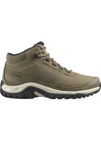 Winterstiefel Salomon "SHELTER WP", Damen, Gr. 44,5, stone gray, schwarz, rainy day, Synthetik, Textil, Schuhe Winterstiefel, Winterschuhe, Winterboots, Snowboots, wasserdicht