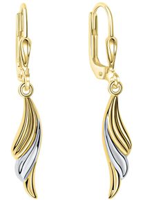 Paar Ohrh&auml;nger Firetti "Schmuck Geschenk Gold 375 Ohrschmuck Patentbrisur", gold (gelbgoldfarben, wei&szlig;goldfarben), Ohrringe, Damen, Gelbgold 375, Paar Ohrh&auml;nger