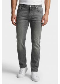 Regular-fit-Jeans Tommy Jeans "SCANTON SLIM BI0177", Herren, Gr. 38, L&auml;nge 30, denim grau, Denim/Jeans, Obermaterial: 99% Baumwolle, 1% Elasthan, slim fit lang, Jeans Regular-fit-Jeans, Mit G&uuml;rtelschlaufen