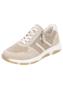 Keilsneaker Remonte, Damen, Gr. 43, beige (hellbeige, creme), Lederimitat, Textil, Schuhe Keilsneaker, Freizeitschuh, Halbschuh, Schn&uuml;rschuh in veganer Verarbeitung, Topseller