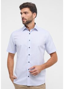 Kurzarmhemd Eterna "MODERN FIT", Herren, Gr. 38, Normalgr&ouml;&szlig;en, blau (hellblau), 100% Baumwolle, tailliert, Hemden Kurzarmhemd, NON IRON (b&uuml;gelfrei)