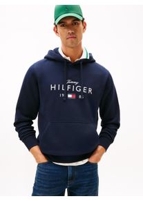 Hoodie Tommy Hilfiger "BRAND LOVE BIG HILFIGER", Herren, Gr. M, desert sky, Sweatware, Obermaterial: 77% Baumwolle, 23% Polyester, regular fit normal, Rippb&uuml;ndchen, Sweatshirts Hoodie, mit Logo-Grafik, normale Passform