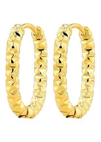 Adelia&acute;s Paar Creolen ADELIA&acute;S "Damen Ohrringe &iquest; Creole aus Edelstahl", gold, Ohrringe, Damen, Edelstahl, Paar Creolen