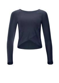 Langarmshirt WINSHAPE "Cropped Functional Light and Soft", Damen, Gr. XL, anthrazit, 85% Polyester, 15% Elasthan, Rundhals, Shirts Langarmshirt, Overlap-Applikation