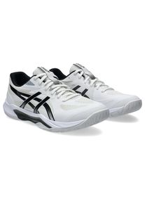 Hallenschuh asics "GEL-TACTIC 13", Herren, Gr. 46, schwarz-wei&szlig; (wei&szlig;, schwarz), Synthetik, Schuhe Hallenschuh, besonders geeignet f&uuml;r Handball und Volleyball