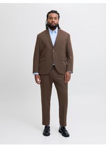 Jack & Jones PlusSize Anzug "JPRFRANCO SUIT NOOS PLS", Herren, Gr. 66, N-Gr, delicioso, Web, Obermaterial: 78% Polyester, 17% Viskose, 5% Elasthan, JACK & JONES PLUSSIZE, unifarben, slim fit, Anz&uuml;ge Anzug