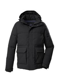 G.I.G.A. by Killtec Steppjacke "GW 26 MN QLTD JCKT", Herren, Gr. S, schwarz, Obermaterial: 100% Polyester;Futter: 100% Polyester;F&uuml;llung: 100% Polyester, G.I.G.A. DX BY KILLTEC, Jacken Steppjacke, Wasserabweisende Herrenjacke, abnehmbare Kapuze, recycelte Materialien