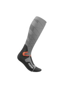 Sportsocken Bauerfeind "SKI PERFORMANCE COMPRESSION SOCKS", Damen, Gr. 43-46, grau, l, Obermaterial: 89% Polyamid, 11% sonstige Fasern, Socken Sportsocken, Ski-Socken mit Kompression