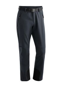 Funktionshose Maier Sports "Tech Pants M", Herren, Gr. 46, Normalgr&ouml;&szlig;en, grau, Vorderseite: 92% Polyester, 8% Elasthan; R&uuml;ckseite: 100% Polyester, Hosen Funktionshose, Warme Softshellhose, winddicht, elastisch