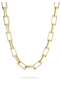 Gliederkette Liebeskind Berlin "Schmuck Geschenk Edelstahl Halskette Big Link", gelbgoldfarben, Halsketten, Damen, Edelstahl, L: 50 B: 7mm, Gliederkette, B:7mm