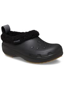 Clog Crocs "Unisex Classic Lined Shorty", Damen, Gr. 36, schwarz, Croslite&trade;, Schuhe Clog, Regenschuh, Outdoorschuh, Hausschuh mit Warmfutter