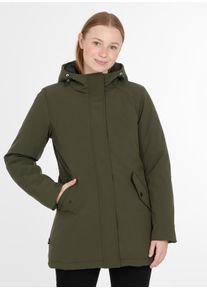 Parka Ragwear "NAVANUTI", Damen, Gr. S, schwarz olive, Web, Obermaterial: 96% Polyester, 4% Elasthan, unifarben, h&uuml;ftbedeckend, gerader Abschluss, Jacken Parka