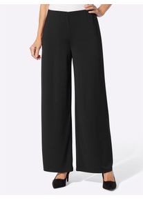 Jerseyhose Lady, Damen, Gr. 46, Normalgr&ouml;&szlig;en, schwarz, 95% Polyester, 5% Elasthan, unifarben, lang, Hosen Jerseyhose