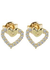 Adelia&acute;s Paar Ohrstecker ADELIA&acute;S "Damen Ohrringe &iquest; Ohrstecker aus 375 Gold mit Zirkonia", gold, Ohrringe, Damen, Paar Ohrstecker