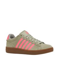 Sneaker K-Swiss "COURT TIEBREAK II SDE", Damen, Gr. 40, abstn, pnklem, gum, Leder, Schuhe Sneaker