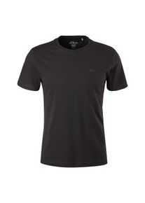 T-Shirt s.Oliver "T-Shirt Basic T-Shirt 1er Pack", Herren, Gr. XL, schwarz, Obermaterial: 100% Baumwolle CO., Shirts T-Shirt