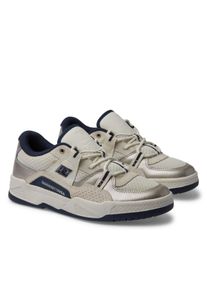 Sneaker DC Shoes "Construct", Damen, Gr. 8,5(40), wei&szlig; (wei&szlig;, wei&szlig;, champagne), Obermaterial:54.6% Leder, 20.9% Synthetikmaterial, 25.5% Microfaser;, Schuhe Sneaker