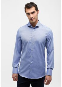 Langarmhemd Eterna "SLIM FIT", Damen, Gr. 39, Normalgr&ouml;&szlig;en, blau (mittelblau), Twill, 100% Baumwolle, schmal, Manschette, Hemden Langarmhemd, NON IRON (b&uuml;gelfrei)
