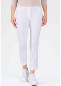 3/4-Hose Stehmann "Igor", Damen, Gr. 46, N-Gr, wei&szlig;, Web, Obermaterial: 72% Viskose, 25% Polyamid, 3% Elasthan, figurbetont 3/4-L&auml;nge, Hosen 3/4-Hose, in Gr&ouml;&szlig;en 32 bis 52, aus Viskose mit Stretch