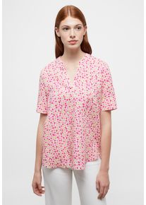 Longbluse Eterna "LOOSE FIT", Damen, Gr. 44, magnolia, 38% Leinen, 62% Lyocell, Blusen Longbluse