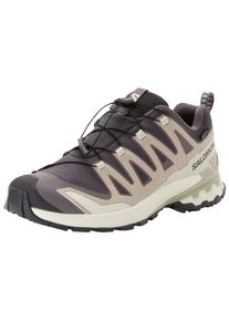 Trailrunningschuh Salomon "XA PRO 3D V9 GORE-TEX W", Damen, Gr. 40,5, nine iron, oxford tan, alfalfa, Synthetik, Textil, Schuhe Trailrunningschuh, wasserdicht